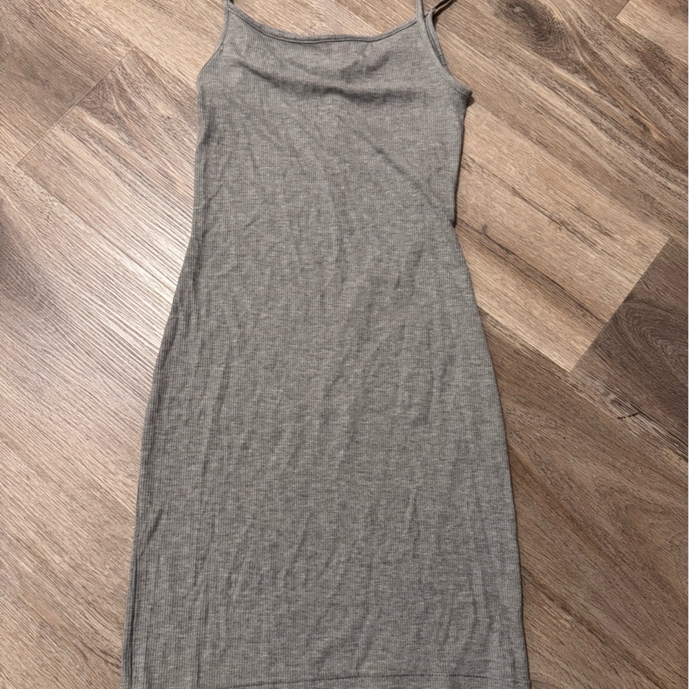 SKIMS Heather Gray Knit Dress
